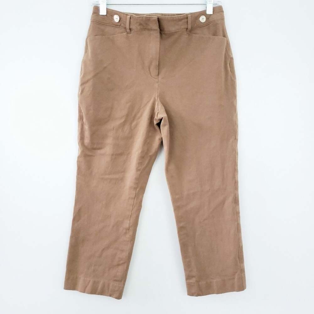 WHBM Tan Brown Slim Cropped Size 6 Curvy Pants White House Black Market